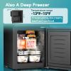EUHOMY 18L Beverage Refrigerator Cooler, 24 Cans Mini Fridge with Quiet Compressor, Countertop Small Fridge with 40°F-61°F Digital Temperature Control, LED Lgiht for Home, Bar, Office(3.0 CUFT)