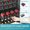 EUHOMY 18L Beverage Refrigerator Cooler, 24 Cans Mini Fridge with Quiet Compressor, Countertop Small Fridge with 40°F-61°F Digital Temperature Control, LED Lgiht for Home, Bar, Office(4.5 CUFT)