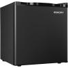 EUHOMY 1.7 Cu.Ft Mini Fridge with Freezer, Reversible Single Door Compact Refrigerator, Adjustable Thermostat, Energy Saving, Mini Fridge for Bedroom, Office, Dorm, Black(Black)