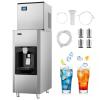 EUHOMY Commercial Ice Maker Machine 400Lb/24H, Ice Ready in 10-15 min,SECOP Compressor, Industrial Ice Machine with 130Lbs Automatic Ice Bin Dispenser, Ice Maker Machine for Hotel/Restaurant/Business(400lbs/with Ice Dispenser)