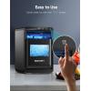 EUHOMY Nugget Ice Maker Countertop, 44Lbs/24H Pebble Ice Maker Machine, Self-Cleaning Pellet Ice Machine with Ice Scoop&Basket, Sonic Countertop Ice Machine for Home/Kitchen/Office(Black)