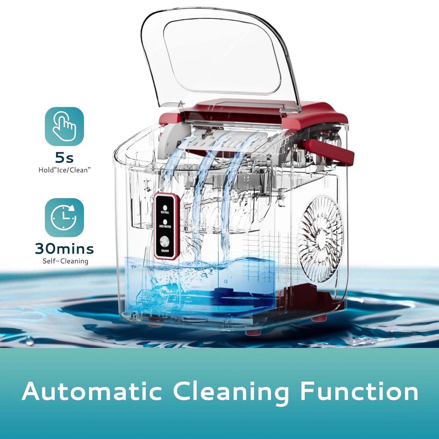 imageEUHOMY Commercial Ice Maker Machine80lbs24H36 Ice Cubes in 812 MinsUnder Counter Ice Maker with Water Filter12lbs Storage CapacityFreestanding Ice Machine for HomeBarCafeRestaurant265lbs