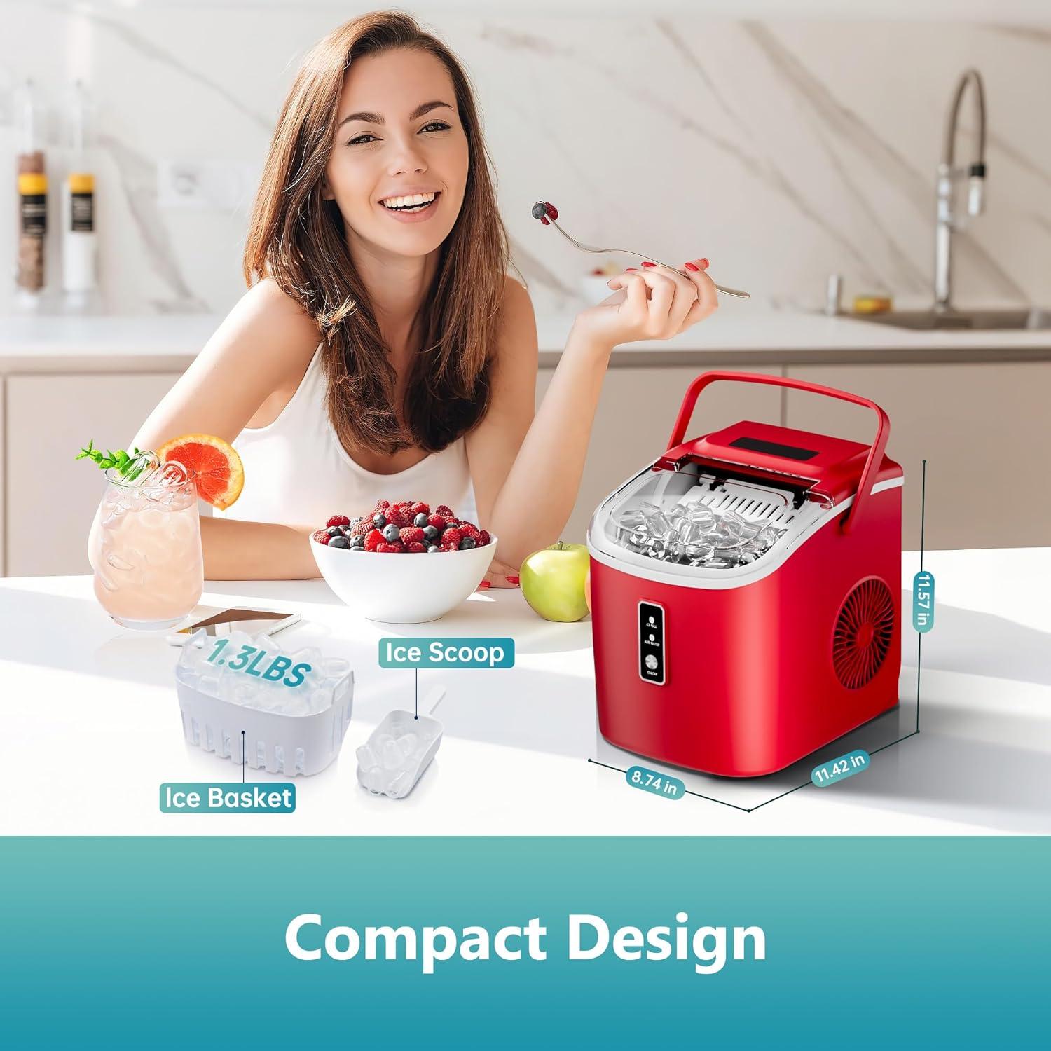 imageEUHOMY Commercial Ice Maker Machine80lbs24H36 Ice Cubes in 812 MinsUnder Counter Ice Maker with Water Filter12lbs Storage CapacityFreestanding Ice Machine for HomeBarCafeRestaurant265lbs