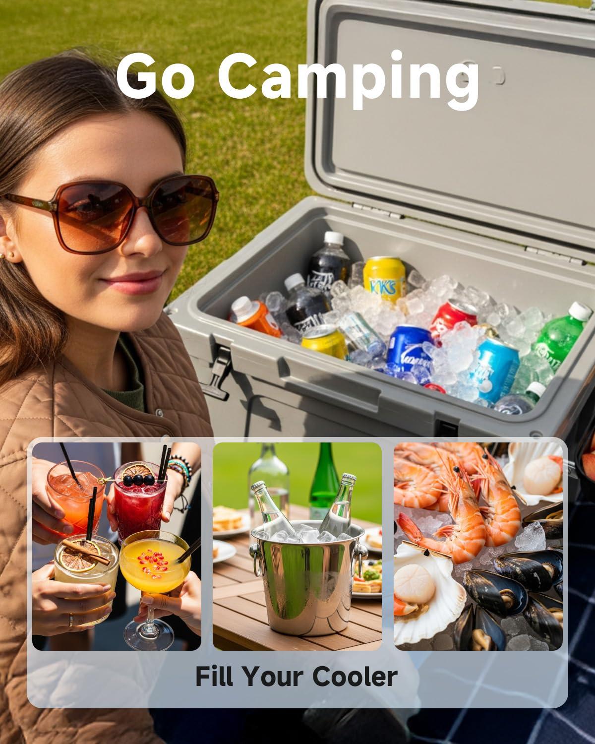 imageEUHOMY Commercial Ice Maker Machine 200lbs Daily Output Under Counter ice Machine with 65lbs Ice Storage Capacity Perfect for HomeBarRestaurantOutdoor ActivitiesStainless Steel100lbs24H