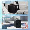 EUHOMY Skincare Fridge, 5 Liter Mini Fridge for Bedroom with Dimmable LED Mirror, AC/DC Portable Cooler & Warmer for Skincare, Cosmetics and Food, Makeup Fridge for Bedroom, Car & Office, White(Black)