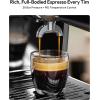 EUHOMY Espresso Machine with Grinder, 20 Bar Coffee Maker with Milk Frother Steam Wand, Professional Expresso Coffee Machines with Removable Water Tank, Latte & Cappuccino Machine for Home Barista