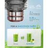 Cold Press Juicer, EUHOMY 5.5″ Extra Large Feed Chute Slow Masticating Juicer, 250W Juicer Machines, 99.6% High Juice Yield, Easy to clean, Reverse Function, for Whole Vegetables & Fruits.(Charcoal)