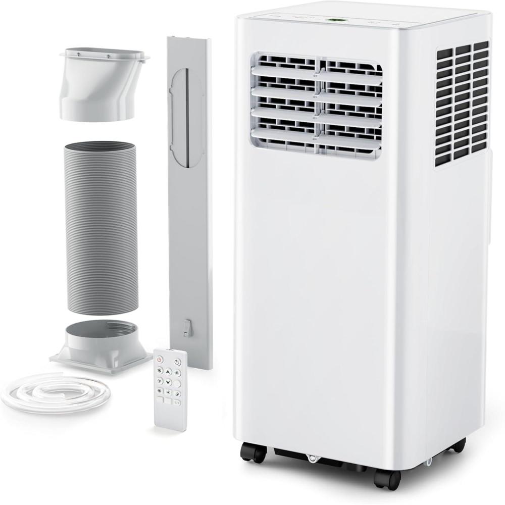 image:imageEUHOMY Portable Air Conditioners 8000 Btu 3 in 1 Portable Cooling AC with Dehumidifier Fan Sleep Modes AC Unit with Remote Control amp 24H Timer for Bedroom Rooms Apartments up to 350 SqFt