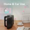 EUHOMY Mini Fridge, 4 Liter/6 Cans Small Refrigerator, Portable Cooler and Warmer for Skin Care, Cosmetics, Beverage, 4L Makeup Mini Fridge for Bedroom, Car, Office, Pink(Black)