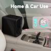EUHOMY Mini Fridge, 4 Liter/6 Cans Small Refrigerator, Portable Cooler and Warmer for Skin Care, Cosmetics, Beverage, 4L Makeup Mini Fridge for Bedroom, Car, Office, Pink(Black)