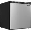 EUHOMY Mini Freezer Countertop,1.1 Cubic Feet, Single DoorCompact Upright Freezer with Reversible Stainless Steel Door, Removable Shelves, Small freezer for Home/Dorms/Apartment/Office(Silver)(Silver)