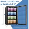 EUHOMY 24 Inch Under Counter Double Drawer Fridge, Weather Proof Stainless Steel Outdoor Beverage Refrigerator for Patio, Built-in Beverage Fridge for Home & Commercial Use Stainless Steel Silver(3.3 Cu.Ft Beverage Refrigerator)