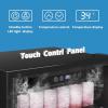 EUHOMY 24 Inch Under Counter Double Drawer Fridge, Weather Proof Stainless Steel Outdoor Beverage Refrigerator for Patio, Built-in Beverage Fridge for Home & Commercial Use Stainless Steel Silver(3.3 Cu.Ft Beverage Refrigerator)