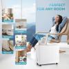 Euhomy 1500 Sq.Ft Energy Star Dehumidifier for Basement, 22 Pint to 55 Pint Dehumidifier with 0.85 Gallon Water Tank Capacity, Auto Drainage,Large Dehumidifiers For Home with 4 Operation Modes(50Pints-CS)
