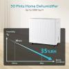Euhomy 1500 Sq.Ft Energy Star Dehumidifier for Basement, 22 Pint to 55 Pint Dehumidifier with 0.85 Gallon Water Tank Capacity, Auto Drainage,Large Dehumidifiers For Home with 4 Operation Modes(50Pints-CS)