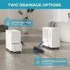 Euhomy 1500 Sq.Ft Energy Star Dehumidifier for Basement, 22 Pint to 55 Pint Dehumidifier with 0.85 Gallon Water Tank Capacity, Auto Drainage,Large Dehumidifiers For Home with 4 Operation Modes(50Pints-HT)