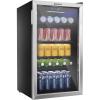 EUHOMY 24 Inch Under Counter Double Drawer Fridge, Weather Proof Stainless Steel Outdoor Beverage Refrigerator for Patio, Built-in Beverage Fridge for Home & Commercial Use Stainless Steel Silver(3.2 Cu.Ft Beverage Refrigerator)