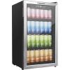 EUHOMY 24 Inch Under Counter Double Drawer Fridge, Weather Proof Stainless Steel Outdoor Beverage Refrigerator for Patio, Built-in Beverage Fridge for Home & Commercial Use Stainless Steel Silver(3.3 Cu.Ft Beverage Refrigerator)