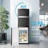 Euhomy Top Loading Water Cooler for 5 Gallons, 3 Temperature Settings-Cold/Hot/Warm, Child Safety Lock, Water Dispenser for Apartments, Schools, Companies, Black(3 Spouts-top load)
