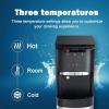 Euhomy Top Loading Water Cooler for 5 Gallons, 3 Temperature Settings-Cold/Hot/Warm, Child Safety Lock, Water Dispenser for Apartments, Schools, Companies, Black(3 Spouts-bottom load)