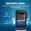 Euhomy Top Loading Water Cooler for 5 Gallons, 3 Temperature Settings-Cold/Hot/Warm, Child Safety Lock, Water Dispenser for Apartments, Schools, Companies, Black(3 Spouts-bottom load)