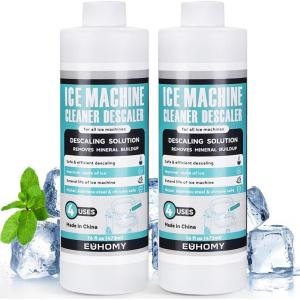 EUHOMY Ice Machine Cleaner Descaler, 16 Fl OZ Ice Maker Cleaner (4 Uses Per Bottle), Ideal Universal Descaling Solution for All Brands Ice Maker, Single Use Coffee and Espresso Machines(32 Fl Oz (Pack of 1))