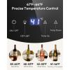 EUHOMY 12 Bottle Compressor Wine Cooler Refrigerator with Lock, Freestanding Mini Wine Fridge with Digital Temperature Control, Wine Refrigerator with Glass Door For Red White Wine, Champagne, Black(18 Bottle)