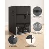 EUHOMY Outdoor Refrigerator Cover, Waterproof and Dustproof Upright Mini Fridge Covers, Freezer Cover for 4.5 Cu.ft Beverage refrigerator fridge (21.3″ D x 20.5″ W x 31.7″ H), Black(21.3″D x 20.5″W x 31.7″H)