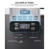 EUHOMY Under Counter Ice Maker with Drain Pump, 90 lbs/Day Ice Machine, Auto-Cleaning & 24H Timer, Stainless Steel Commercial Ice Maker with 24 lbs Storage for Home/Bar/Cafe/Restaurant(49lbs/day/Nugget Ice)