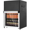 EUHOMY Outdoor Refrigerator Cover, Waterproof and Dustproof Upright Mini Fridge Covers, Freezer Cover for 4.5 Cu.ft Beverage refrigerator fridge (21.3″ D x 20.5″ W x 31.7″ H), Black(21.3″D x 20.5″W x 31.7″H)