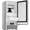 EUHOMY Under Counter Ice Maker with Drain Pump, 90 lbs/Day Ice Machine, Auto-Cleaning & 24H Timer, Stainless Steel Commercial Ice Maker with 24 lbs Storage for Home/Bar/Cafe/Restaurant(49lbs/day/Nugget Ice)