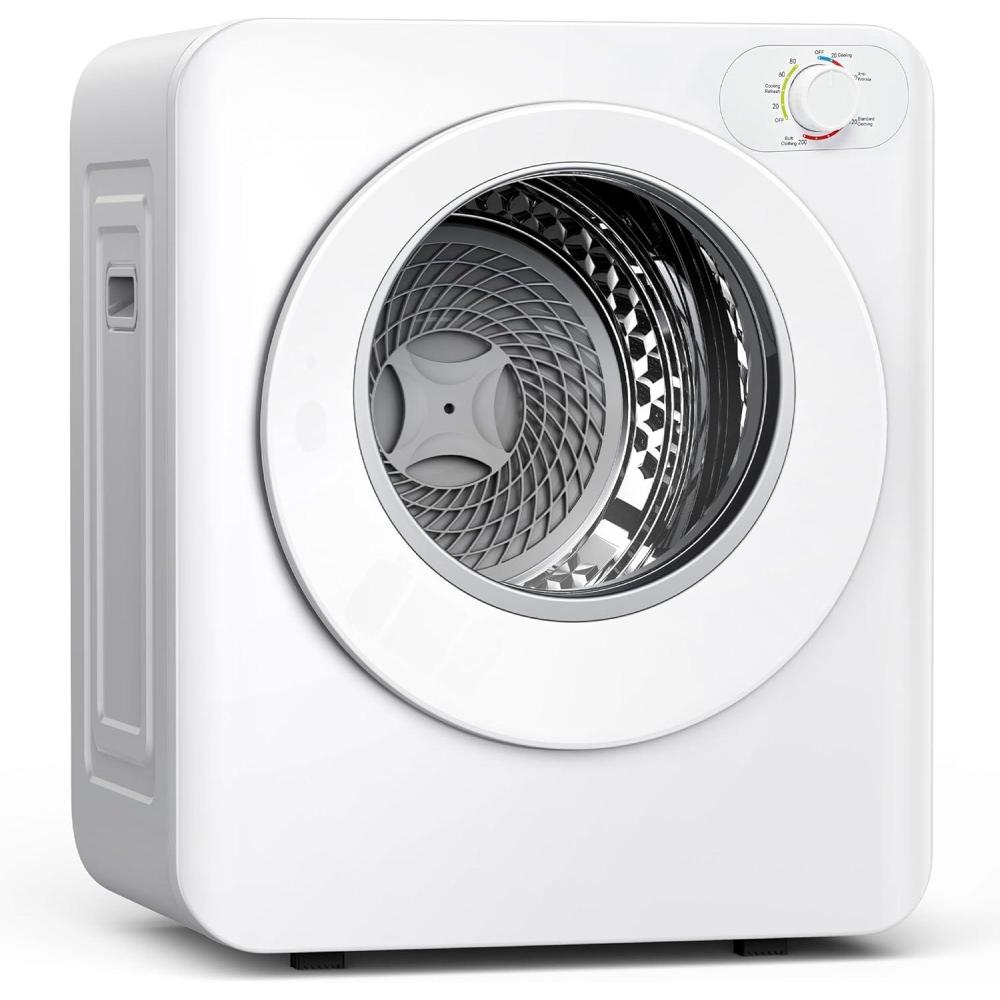 image:imageEuhomy Portable Clothes Dryer 15 CuFt Portable Dryer 850W Drying Machine with FrontLoading Stainless Steel Drum 5 Functions Suitable for Apartments Dorms RVs Small Spaces15 cu ft