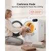 Euhomy 1.5 Cu.Ft Portable Dryer, 850W Clothes Dryer with Stainless Steel Drum, 4 Functions, LED Control Panel, 120V portable dryers for laundry, Suitable for Apartments, Dorm, RVs, White(1.5 Cu.Ft. No.2)