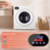 Euhomy 1.5 Cu.Ft Portable Dryer, 850W Clothes Dryer with Stainless Steel Drum, 4 Functions, LED Control Panel, 120V portable dryers for laundry, Suitable for Apartments, Dorm, RVs, White(2.65 Cu.Ft. No.1)