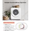 Euhomy Portable Clothes Dryer, 1.5 Cu.Ft. Portable Dryer, 850W Drying Machine with Front-Loading Stainless Steel Drum, 5 Functions, Suitable for Apartments, Dorms, RVs, Small Spaces(1.5 cu. ft.)