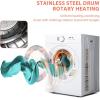Euhomy Portable Clothes Dryer, 1.5 Cu.Ft. Portable Dryer, 850W Drying Machine with Front-Loading Stainless Steel Drum, 5 Functions, Suitable for Apartments, Dorms, RVs, Small Spaces(1.8 cu. ft.)
