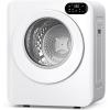 Euhomy 1.5 Cu.Ft Portable Dryer, 850W Clothes Dryer with Stainless Steel Drum, 4 Functions, LED Control Panel, 120V portable dryers for laundry, Suitable for Apartments, Dorm, RVs, White(1.5 Cu.Ft. No.2)