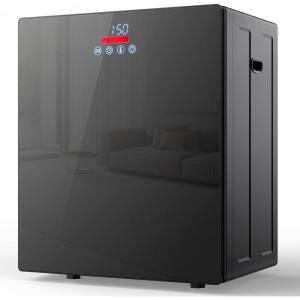 EUHOMY 1.5 Cu.ft. Portable Clothes Dryer, 850W Compact Dryer with Exhaust Hose, Mirror Finish, LCD Touch Panel, 4 Drying Modes, 5.5lbs Capacity, Portable Dryer for Apartments, Dorms, Rvs, Black(Black)