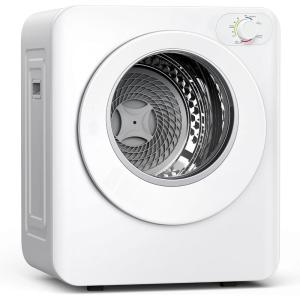 Euhomy Portable Clothes Dryer, 1.5 Cu.Ft. Portable Dryer, 850W Drying Machine with Front-Loading Stainless Steel Drum, 5 Functions, Suitable for Apartments, Dorms, RVs, Small Spaces(1.5 cu. ft.)
