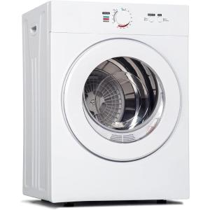 Euhomy Portable Clothes Dryer, 1.5 Cu.Ft. Portable Dryer, 850W Drying Machine with Front-Loading Stainless Steel Drum, 5 Functions, Suitable for Apartments, Dorms, RVs, Small Spaces(1.8 cu. ft.)