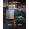 EUHOMY 8,000 BTU Portable Air Conditioners, 4-in-1 Air Conditioner Portable Up to 350 Sq.Ft., Portable AC Unit with Cool, Fan, Dehumidifier, Sleep, 24H Timer, Remote & Installation Kit, for Bedroom(14000)