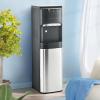 Euhomy Self Cleaning Bottom Loading Water Cooler Dispenser, with UV Lights Stainless Steel Water Cooler for Home, Office, Living Room, 3 Or 5 Gallon Bottle,Black(Black)