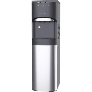 Euhomy Self Cleaning Bottom Loading Water Cooler Dispenser, with UV Lights Stainless Steel Water Cooler for Home, Office, Living Room, 3 Or 5 Gallon Bottle,Black(Black and Silver)