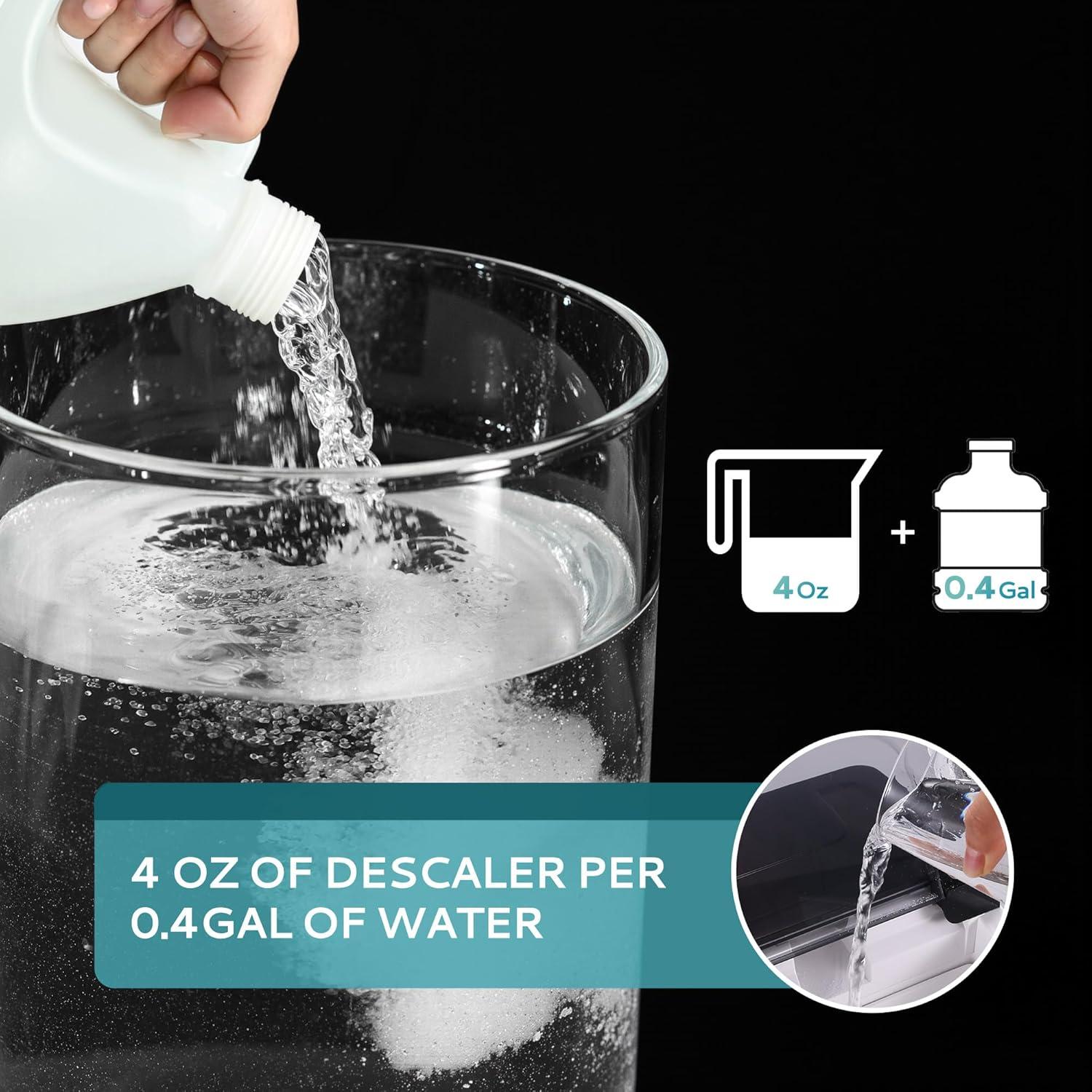image:imageEUHOMY Max 33 Uses Ice Machine Cleaner Descaler 1 Gallon 375L 128 Fl OZ Ice Maker Cleaner Ideal Universal Descaling Solution for All Brands Ice Maker Single Use Coffee and Espresso Machines