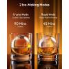EUHOMY 2.5″ Clear Ice Ball Maker, 3 Clear Sphere Ice in 45 Mins, 96pcs/24H Dual-Mode Countertop Ice Maker Machine with APP Control, Continuous Cooling, Self-Cleaning, Ideal for Whiskey Bourbon