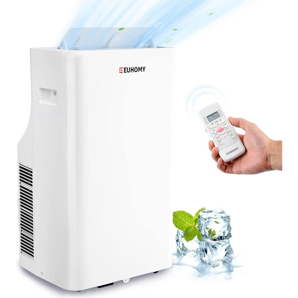 image:imageEUHOMY Portable Air Conditioners 10000 BTU 4in1 Air Conditioner Portable Up to 450 SqFt with Cool Fan Dehumidifier Sleep Portable AC Unit with LED Remote amp 24H Timer Installation Kits16 000 BTU