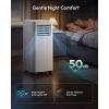 EUHOMY Portable Air Conditioners 10,000 BTU, 4-in-1 Air Conditioner Portable Up to 450 Sq.Ft. with Cool, Fan, Dehumidifier, Sleep, Portable AC Unit with LED Remote & 24H Timer, Installation Kits(12 000 BTU  HEAT  WIFI)