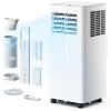 EUHOMY Portable Air Conditioners 10,000 BTU, 4-in-1 Air Conditioner Portable Up to 450 Sq.Ft. with Cool, Fan, Dehumidifier, Sleep, Portable AC Unit with LED Remote & 24H Timer, Installation Kits(10 000 BTU)