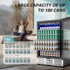 EUHOMY 24 Inch Wine and Beverage Refrigerator, 112 Cans & 8 Bottles Built-in or Freestanding Beverage Refrigerator Double-Layer Glass Door, Under Counter Wine Fridge for Kitchen, Bar, Office(24″ Undercounter Beverage Refrigerator)