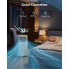 EUHOMY 14,000 BTU Portable Air Conditioners, 4-in-1 Unit with Cools, Heat, Dehumidifier, fan 650 Sq.Ft. with 500 CFM Airflow, App/Remote Control, Window Kit, for bedroom, livingroom